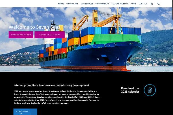 Logistics theme site design template sample