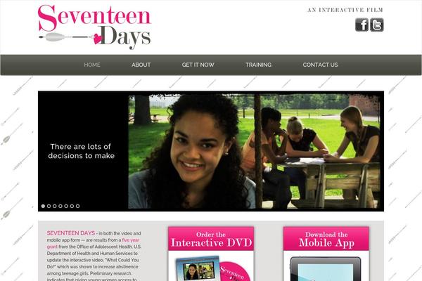 seventeendays.org site used Mastertheme