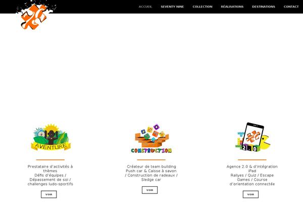 Inspiro theme site design template sample