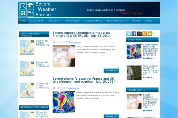 severe-weather.eu site used Wpzine