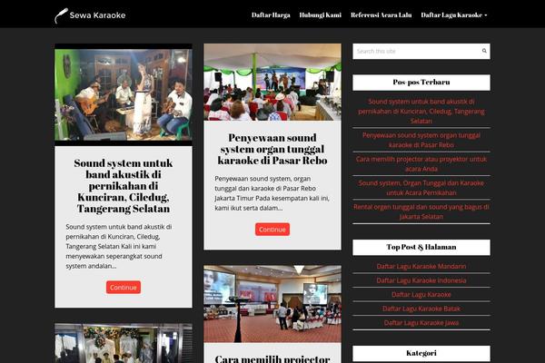 Neve theme site design template sample