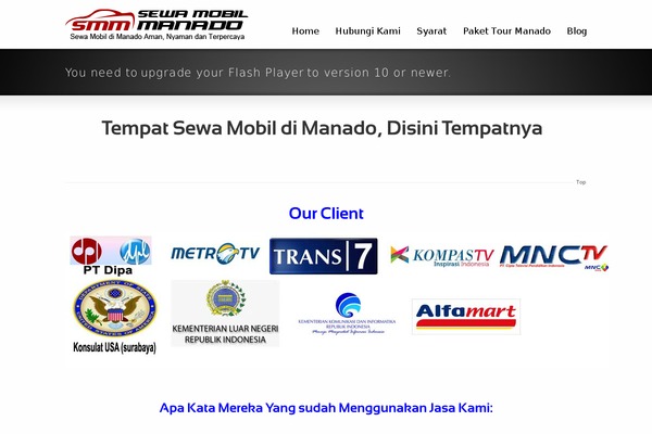 WordPress website example screenshot