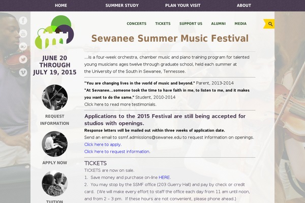 sewaneemusicfestival.org site used Ssmf