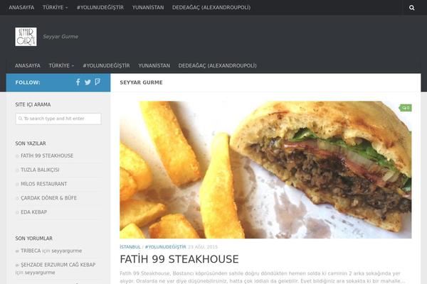 Hueman theme site design template sample