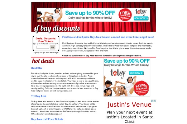 sfbaydiscounts.com site used Broadwaysf