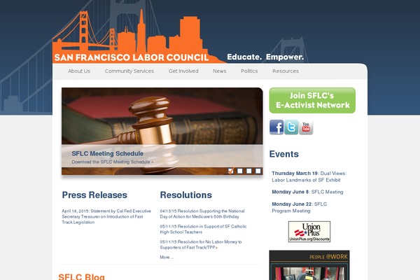WordPress website example screenshot