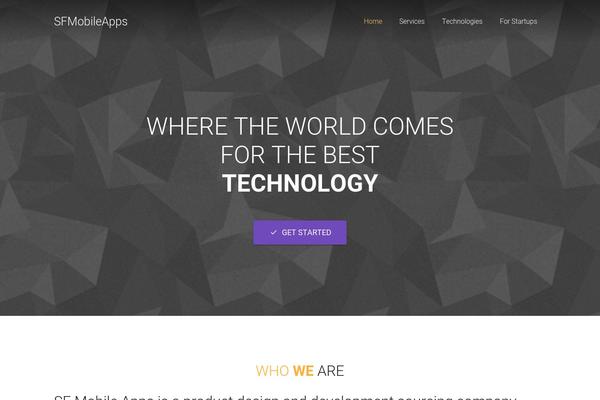 Zephyr theme site design template sample