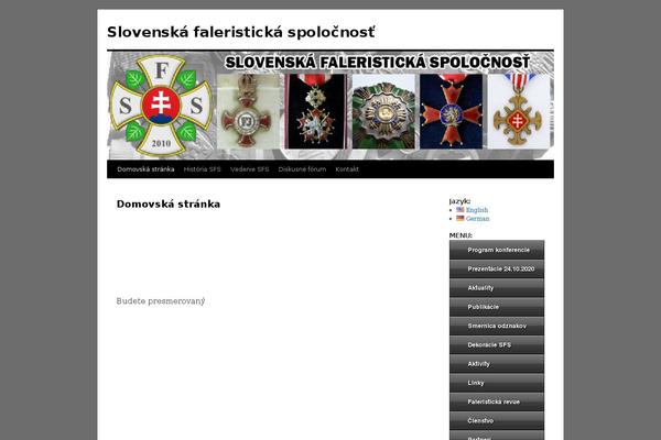 sfs.sk site used Faler