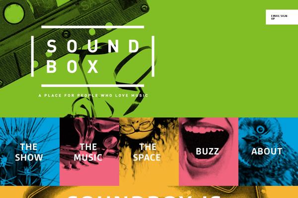 sfsoundbox.com site used Soundbox