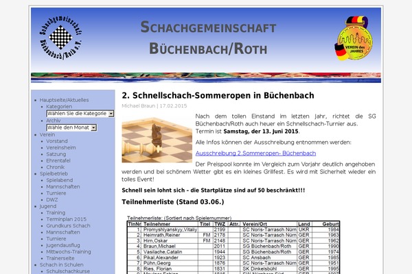 sg-buechenbach-roth.de site used Schachgemeinschaft