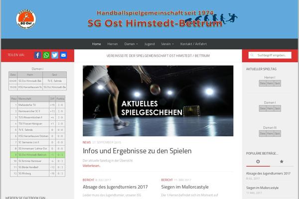 Hueman theme site design template sample