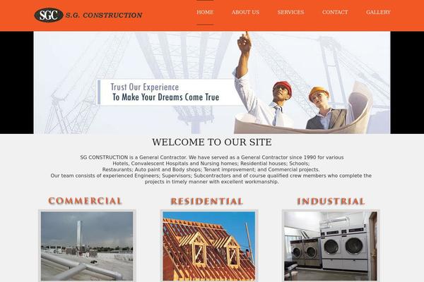 sgconstructionusa.com site used Sg-theme