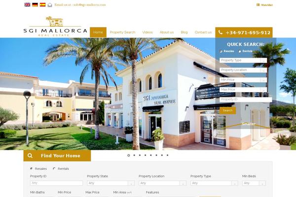 Realtyspace theme site design template sample