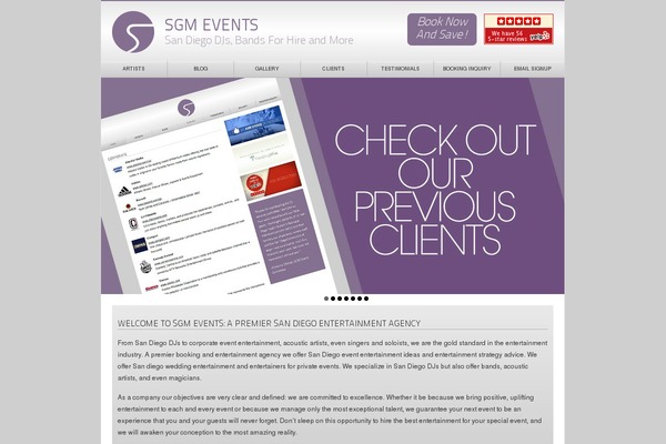 sgmevents.com site used Sgm-theme