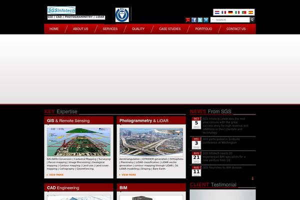 Blog theme site design template sample