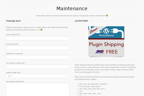 Site using Contact Form 7 plugin