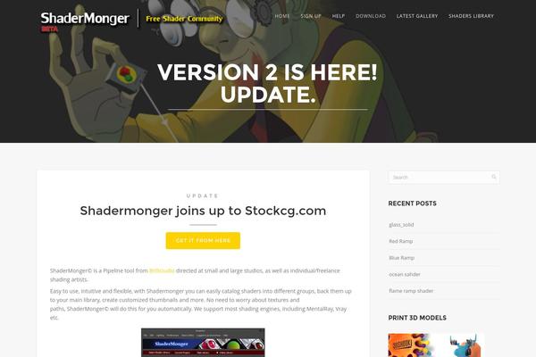 WordPress website example screenshot