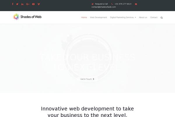 Mestro theme site design template sample