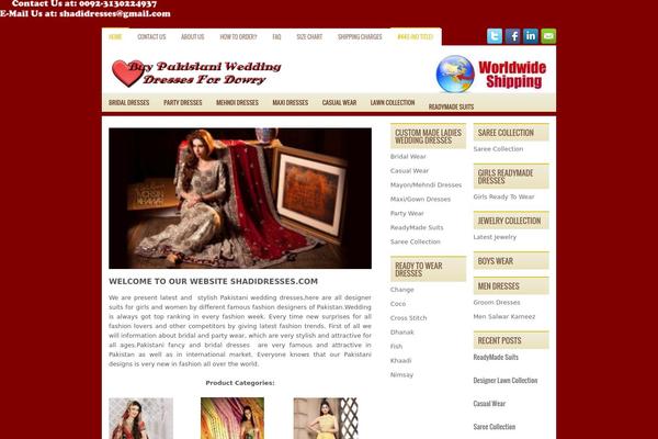 shadidresses.com site used Azecommerce