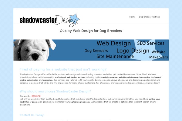 shadowcasterdesign.com site used Vario