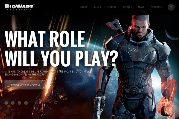 bioware theme websites examples