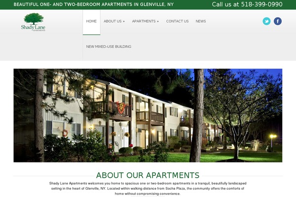shadylaneapartment.com site used Parasol