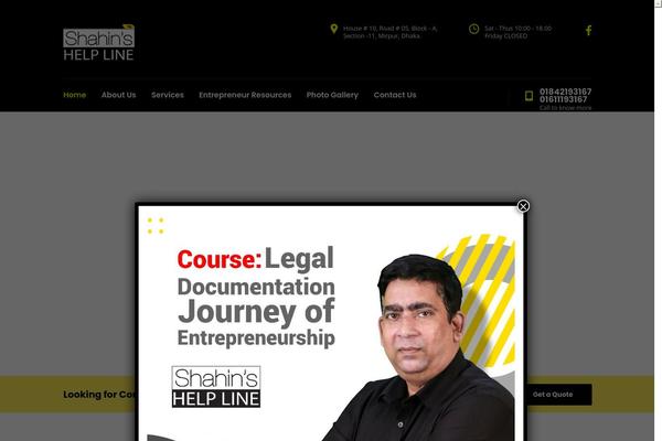 WordPress website example screenshot