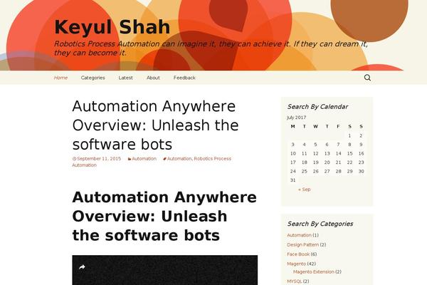 WordPress website example screenshot