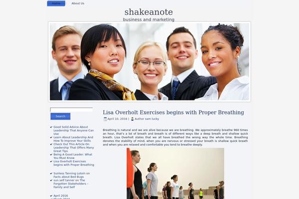 shakeanote.org site used Biz_space