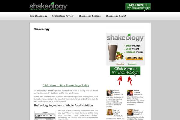 shakesupplement.com site used Shakeology