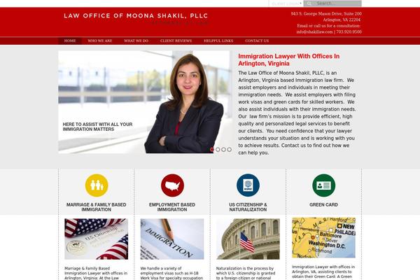 WordPress website example screenshot