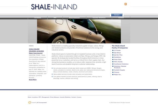 Shale theme site design template sample