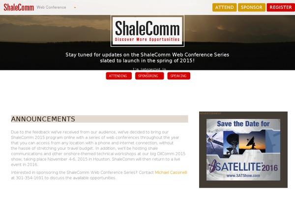 shalecommeast.com site used Shalecomms-2015