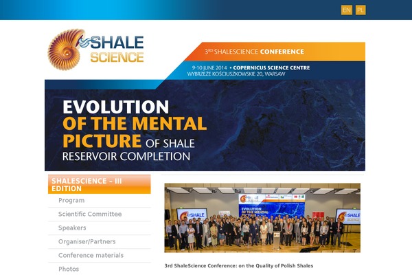 shalescience.com site used Shalescience