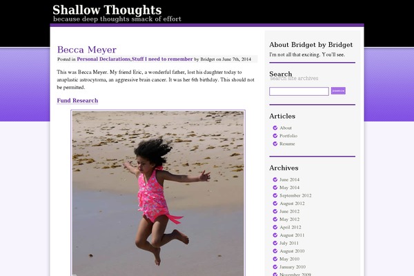 shallowthoughts.org site used Green-marinee