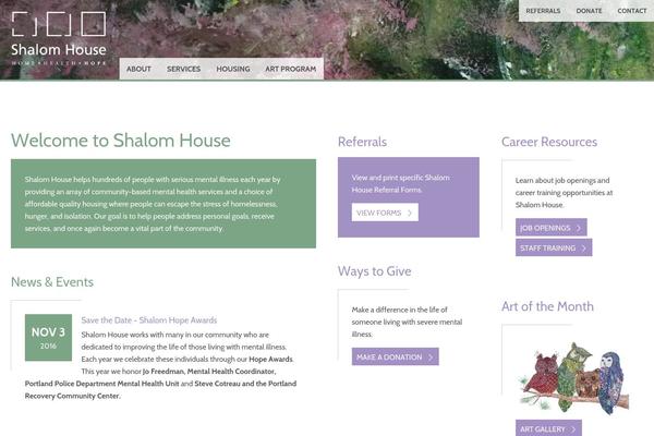 shalomhouseinc.org site used Shalom