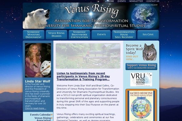 shamanicbreathwork.org site used Venusrising