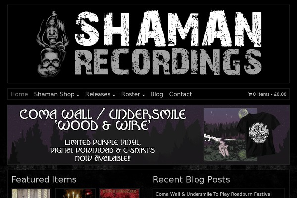 shamanrecordings.com site used Shaman-recs