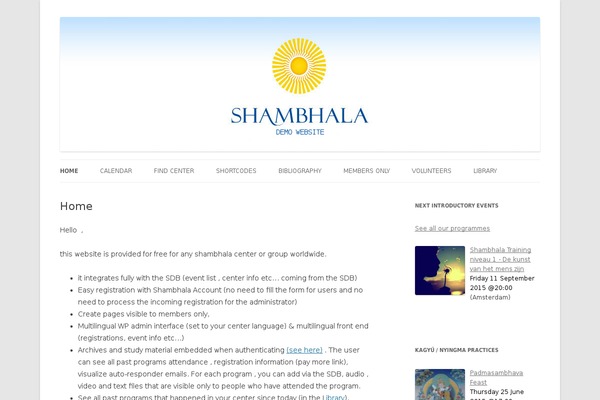 shambhala.ws site used Twentytwelve-europe