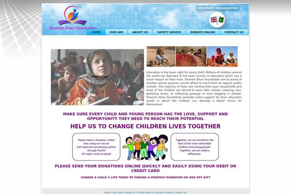 shamimkhanfoundation.org site used Template03