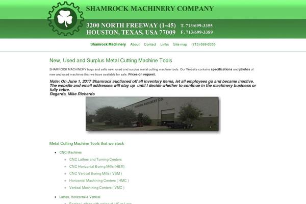 shamrockmachinery.com site used Shamrockmach