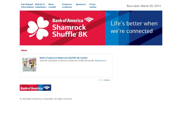 shamrockshuffle.com site used Ss