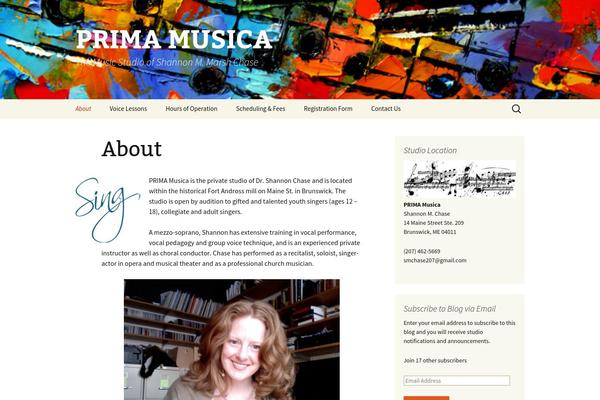 WordPress website example screenshot