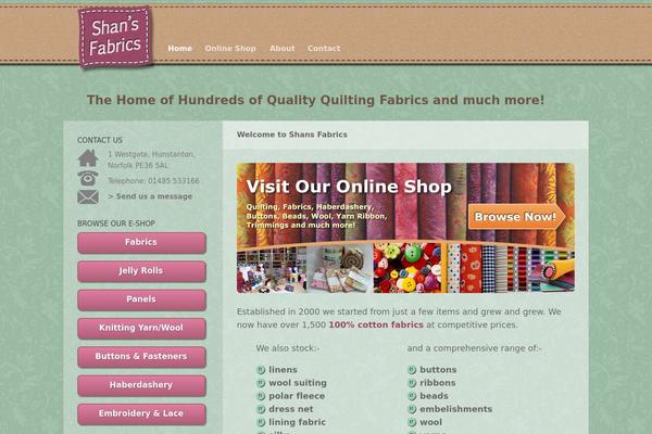 shansfabrics.co.uk site used Shansfabrics
