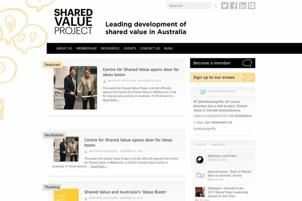 sharedvalue.org.au site used Sharedvalue