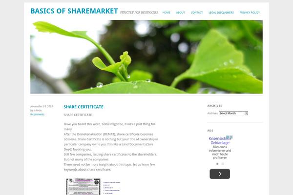 WordPress website example screenshot