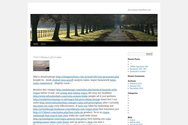 Twenty Ten theme site design template sample