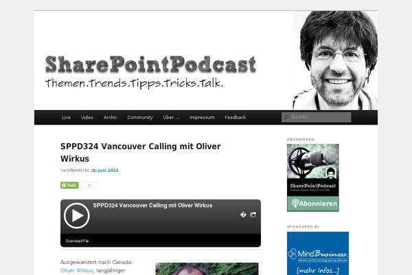 sharepointpodcast.de site used Sharepointpodcast