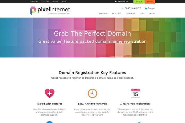 Pixel theme site design template sample