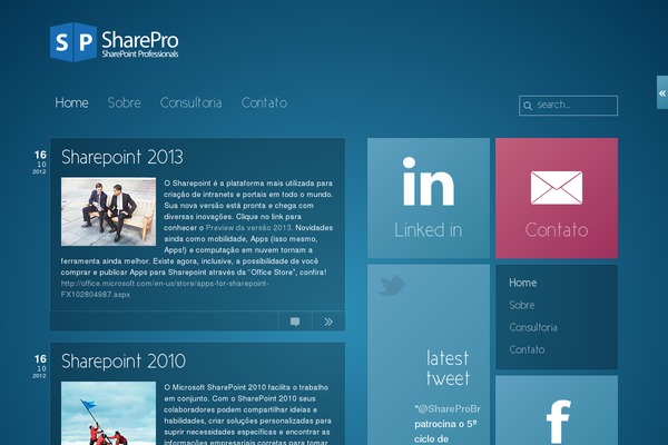 sharepro.com.br site used Sharepro